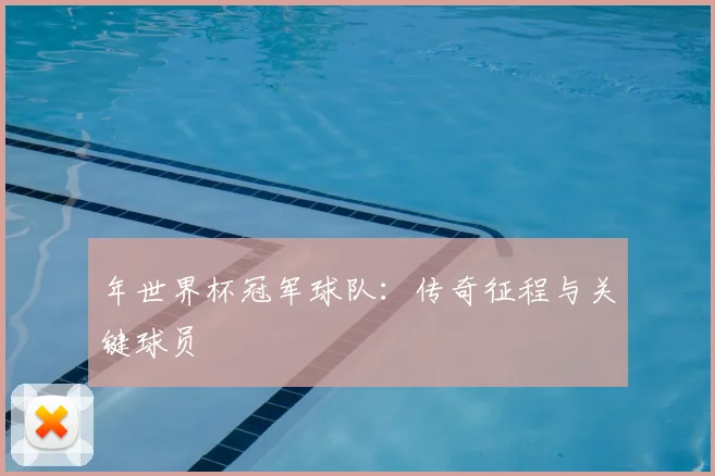 年世界杯冠军球队:传奇征程与关键球员